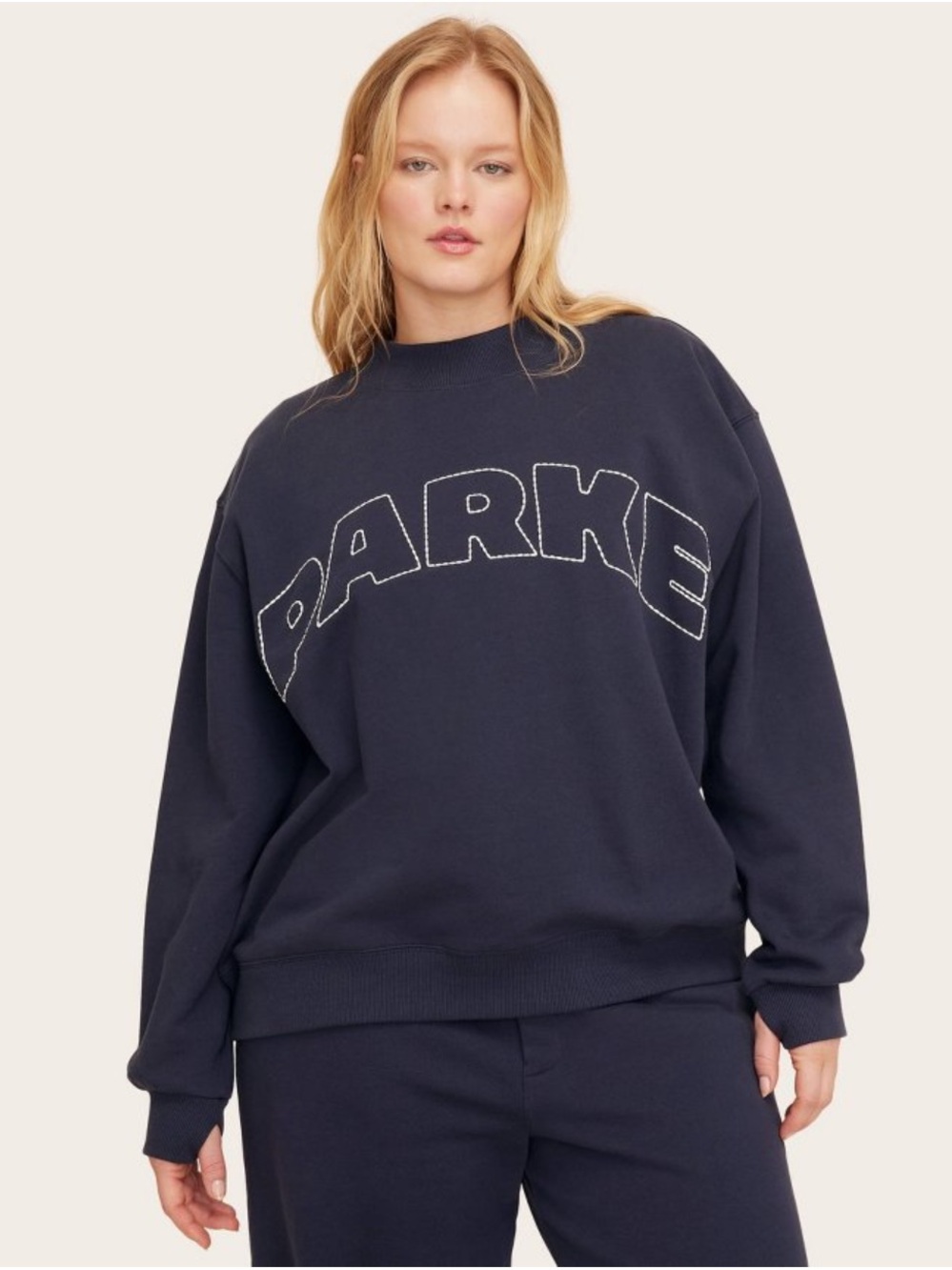 NWT Parke Navy Crewneck Sweatshirt
